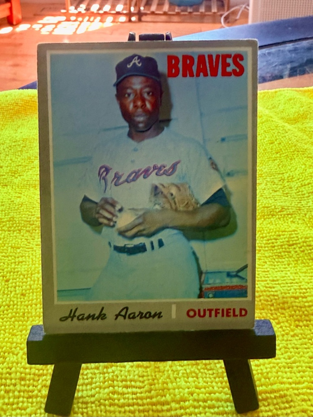 Hank Aaron #500, 1973, Topps Baseball Card, Mint/ Authenticity Guarantee